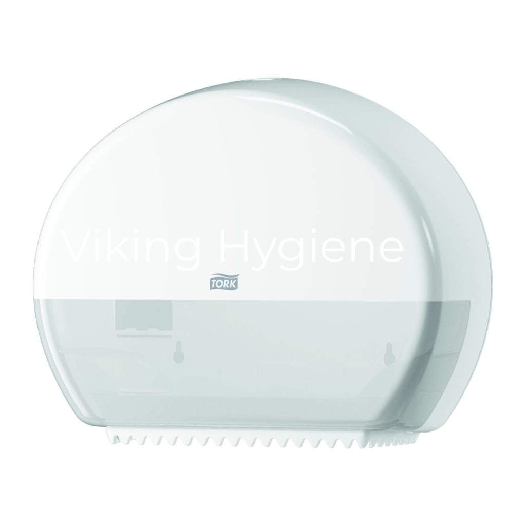 555020A Tork Elevation Mini Single Jumbo Bath Tissue Dispenser White