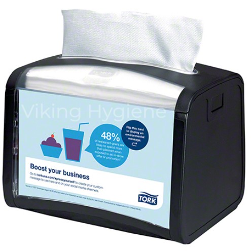 49. 6232000 Tork Xpressnap Signature Tabletop Dispenser Black